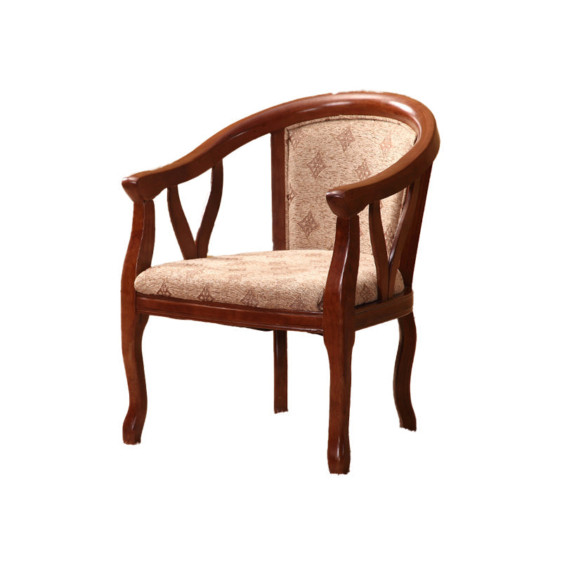Traditional Style Dining Chair Upholstered Solid Wood Base Arm Chair for Home Clearhalo 'Dining Chairs' 'Dining Tables & Seating' 'dining_chair' 'furn' 'furn_dining_chair' 'Furniture' 'Kitchen & Dining Furniture' 7373199
