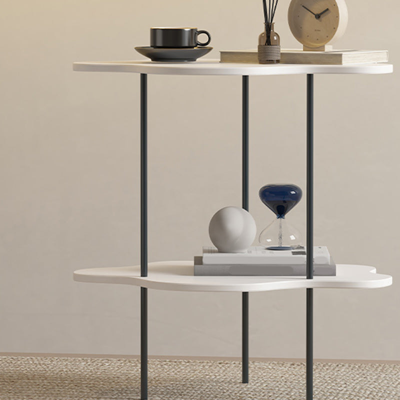 19"H Contemporary Corner Table Double Tier Accent Side Table Clearhalo 'Coffee & Accent Tables' 'End & Side Tables' 'end_side_tables' 'furn' 'furn_end_side_tables' 'Furniture' 'Living Room Furniture' 7373330