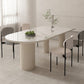 Sintered Stone Top Table White Dining Table for Kitchen Dining Room Clearhalo 'Dining Tables & Seating' 'Dining Tables' 'dining_table' 'furn' 'furn_dining_table' 'Furniture' 'Kitchen & Dining Furniture' 7373556