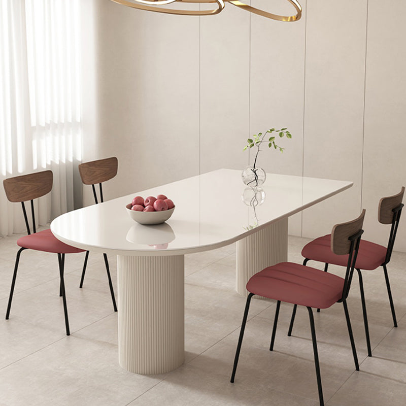 Sintered Stone Table White Dining Table for Kitchen Dining Room
