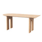 Solid Wood Dining Room Dinner Kitchen Table Contemporary Dining Table Semicircle Natural Clearhalo 'Dining Tables & Seating' 'Dining Tables' 'dining_table' 'furn' 'furn_dining_table' 'Furniture' 'Kitchen & Dining Furniture' 7373639
