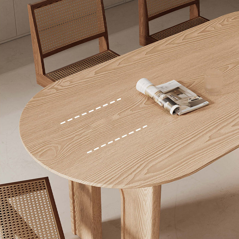 Solid Wood Dining Room Dinner Kitchen Table Contemporary Dining Table Clearhalo 'Dining Tables & Seating' 'Dining Tables' 'dining_table' 'furn' 'furn_dining_table' 'Furniture' 'Kitchen & Dining Furniture' 7373644