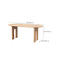 Solid Wood Dining Room Dinner Kitchen Table Contemporary Dining Table Clearhalo 'Dining Tables & Seating' 'Dining Tables' 'dining_table' 'furn' 'furn_dining_table' 'Furniture' 'Kitchen & Dining Furniture' 7373660