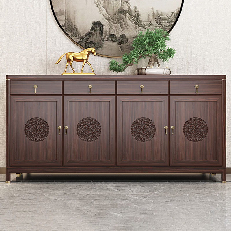 Modern Buffet Table Solid Wood Buffet Stand with Doors for Dining Room Clearhalo 'buffet_sideboard' 'Buffets & Sideboards' 'furn' 'furn_buffet_sideboard' 'Furniture' 'Kitchen & Dining Furniture' 7373774