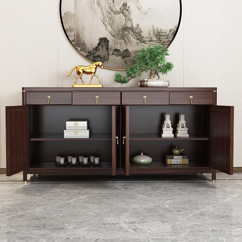 Modern Buffet Table Solid Wood Buffet Stand with Doors for Dining Room Clearhalo 'buffet_sideboard' 'Buffets & Sideboards' 'furn' 'furn_buffet_sideboard' 'Furniture' 'Kitchen & Dining Furniture' 7373775