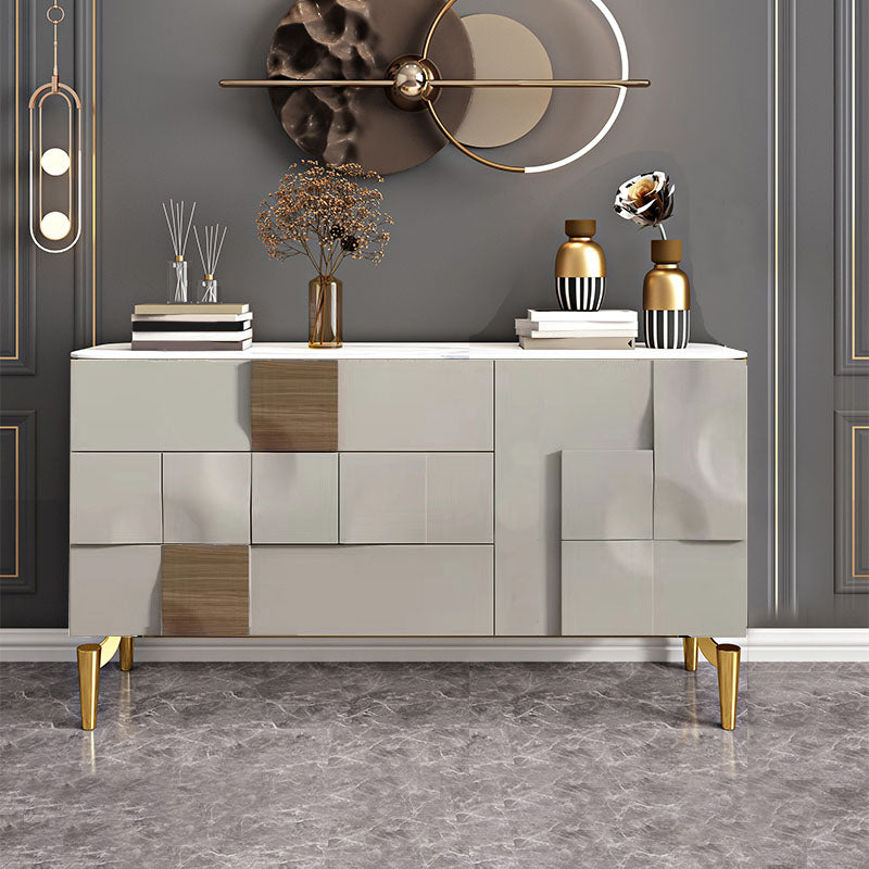 Glam Sideboard Gabinetto del salotto tavolo da soggiorno con cassetti e conservazione