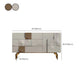 Glam Sideboard Gabinetto del salotto tavolo da soggiorno con cassetti e conservazione
