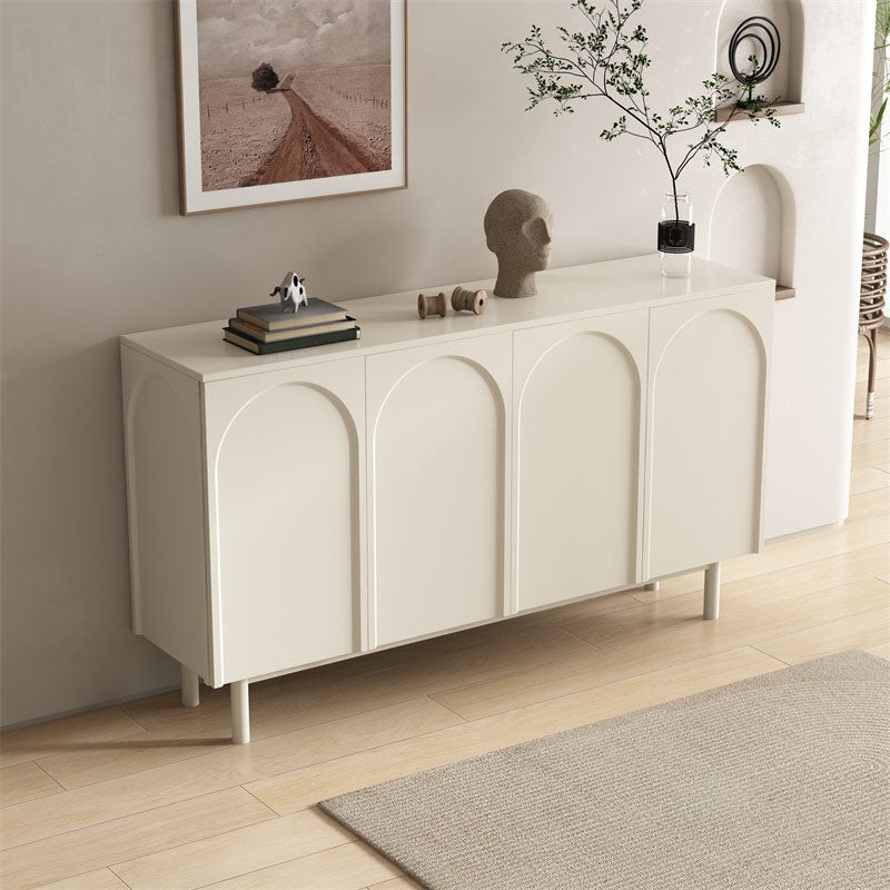 Moderno tavolo da tavolo a buffet in legno con porte per sala da pranzo