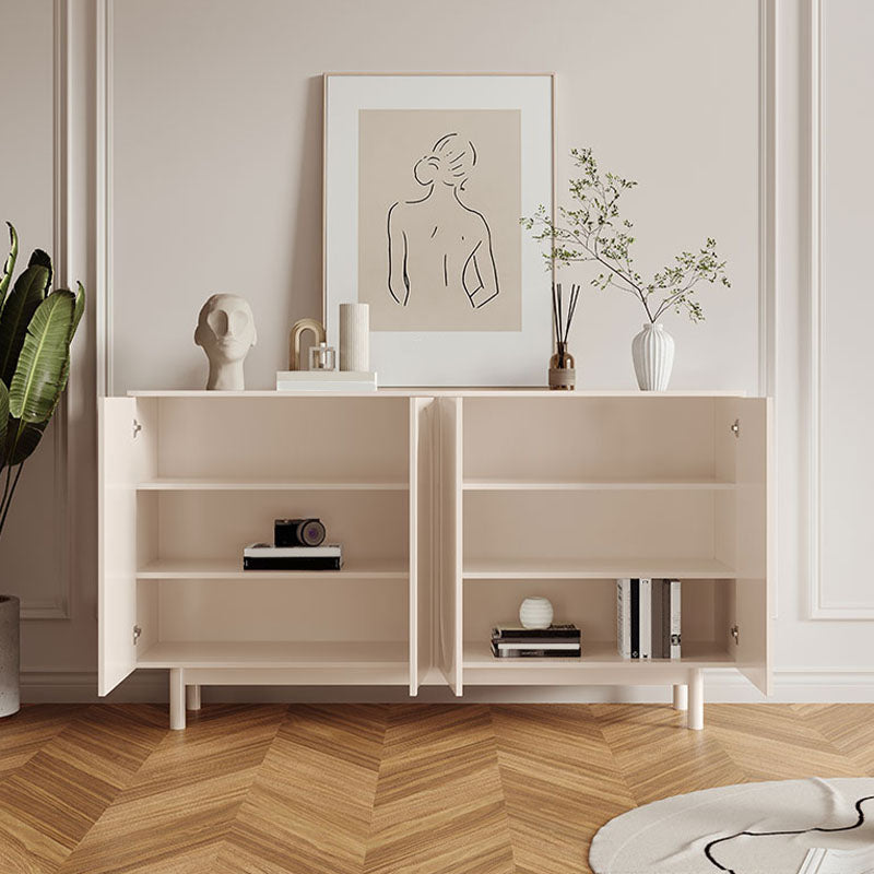 Moderno tavolo da tavolo a buffet in legno con porte per sala da pranzo