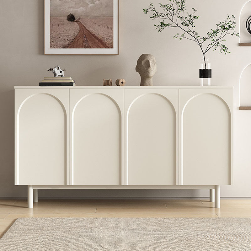 Moderno tavolo da tavolo a buffet in legno con porte per sala da pranzo