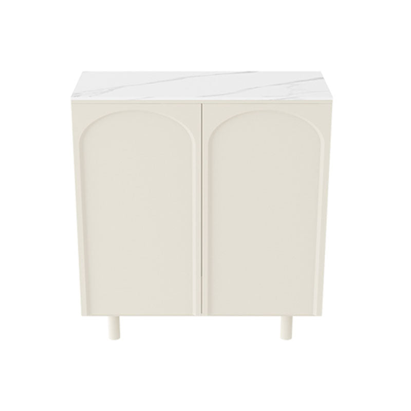 Moderno tavolo da tavolo a buffet in legno con porte per sala da pranzo