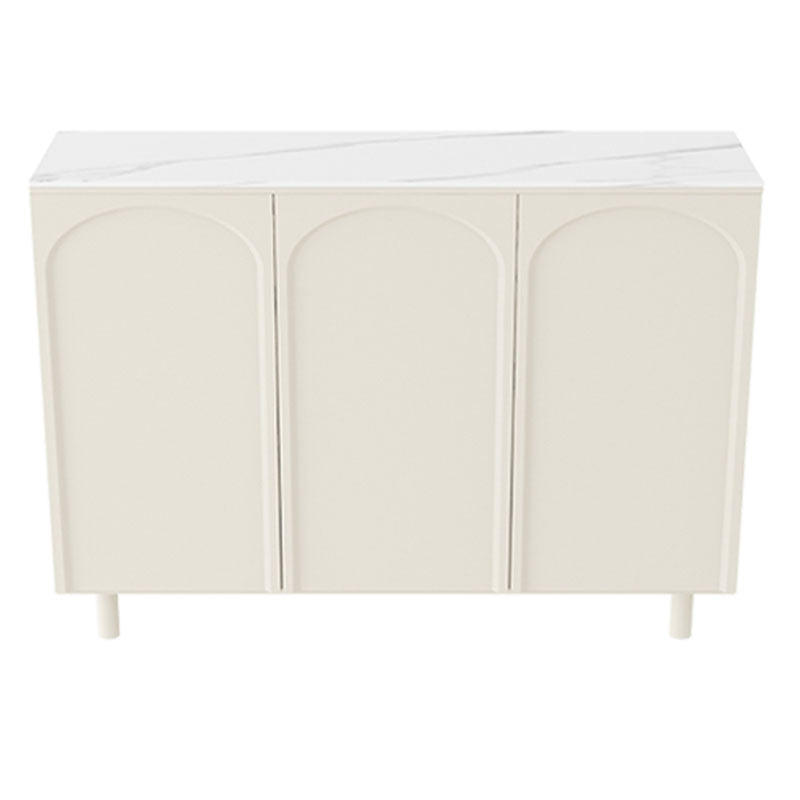 Moderno tavolo da tavolo a buffet in legno con porte per sala da pranzo