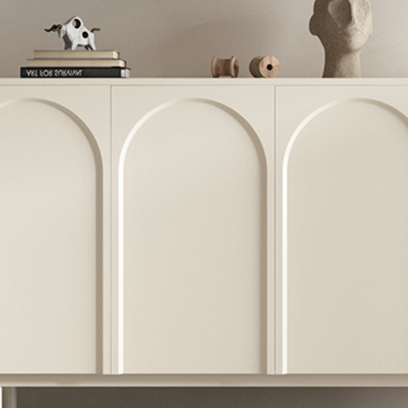 Moderno tavolo da tavolo a buffet in legno con porte per sala da pranzo