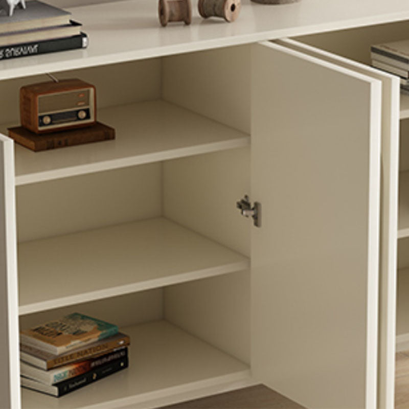 Moderno tavolo da tavolo a buffet in legno con porte per sala da pranzo