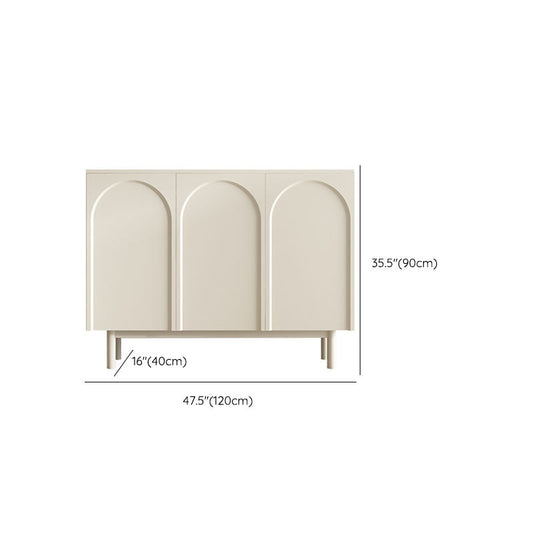 Moderno tavolo da tavolo a buffet in legno con porte per sala da pranzo