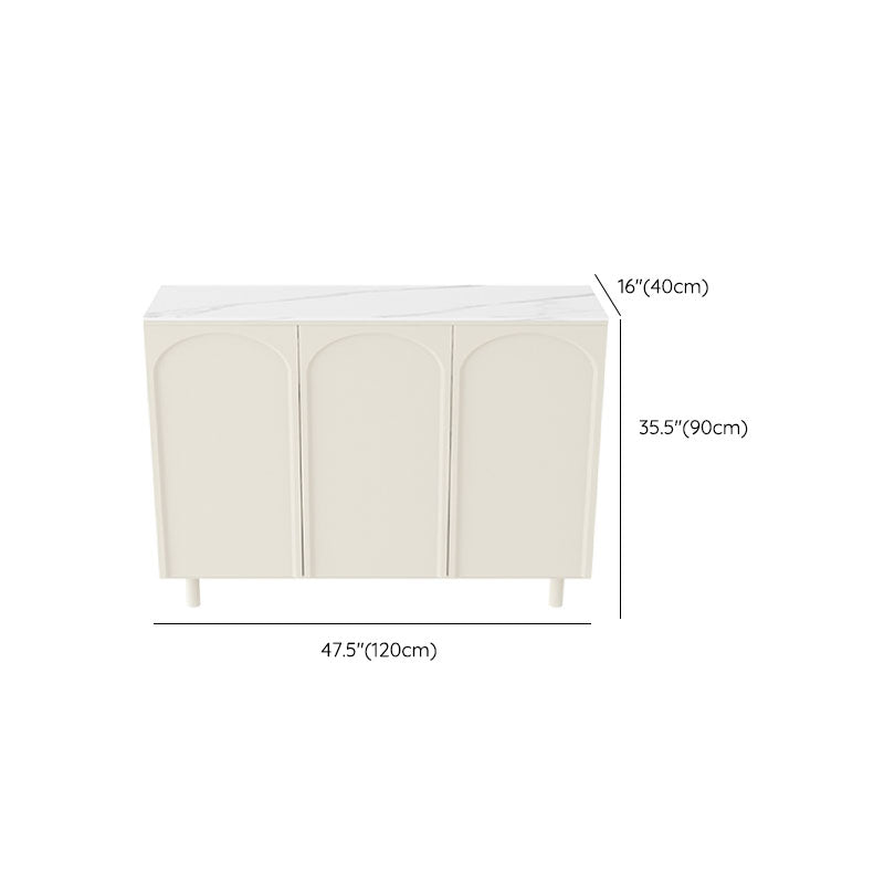 Moderno tavolo da tavolo a buffet in legno con porte per sala da pranzo