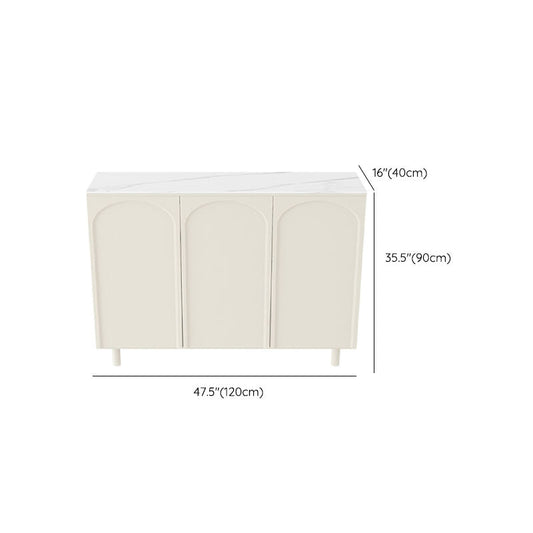 Moderno tavolo da tavolo a buffet in legno con porte per sala da pranzo