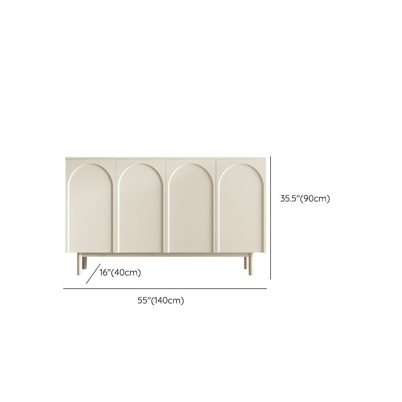 Moderno tavolo da tavolo a buffet in legno con porte per sala da pranzo