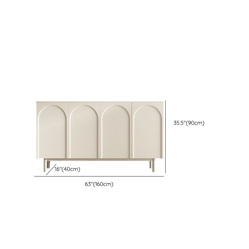 Moderno tavolo da tavolo a buffet in legno con porte per sala da pranzo