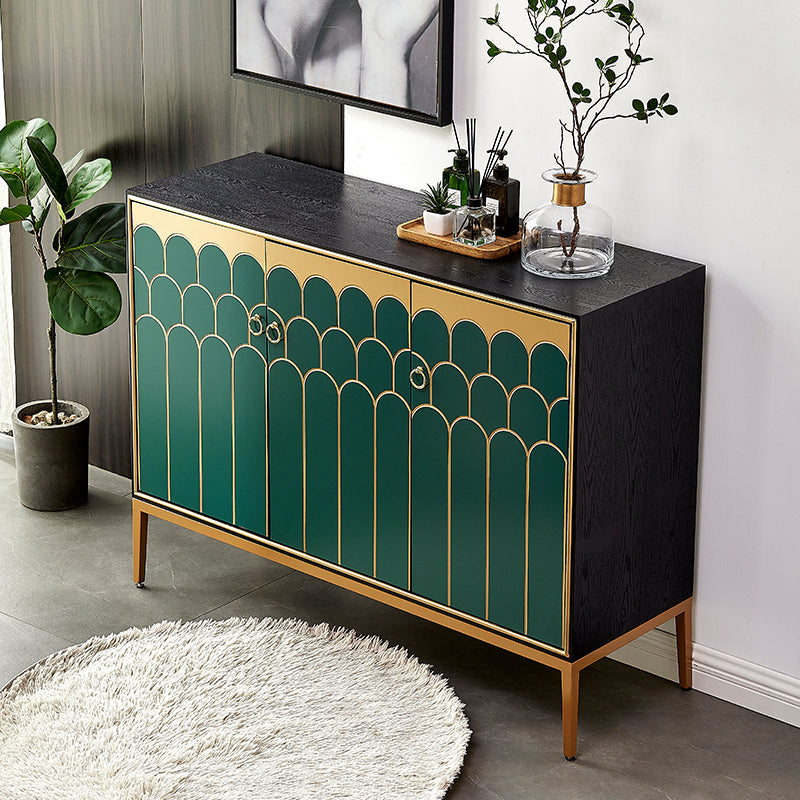 Glam Style Engineered Wood Buffet Table 15.7" Wide Sideboard Cabinet Clearhalo 'buffet_sideboard' 'Buffets & Sideboards' 'furn' 'furn_buffet_sideboard' 'Furniture' 'Kitchen & Dining Furniture' 7373833