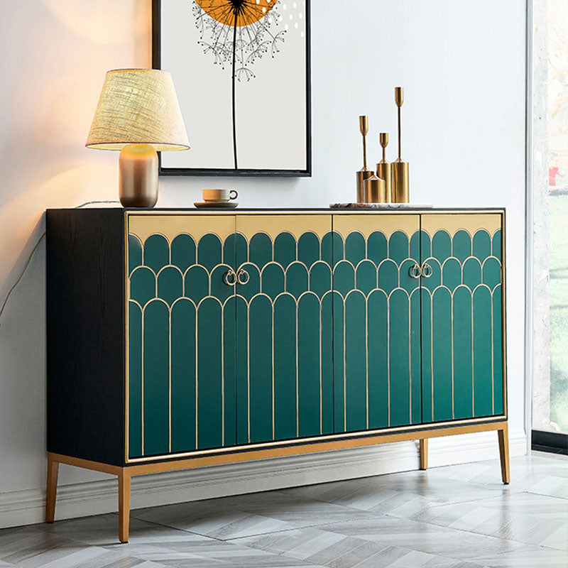 Glam Style Engineered Wood Buffet Table 15.7" Wide Sideboard Cabinet Clearhalo 'buffet_sideboard' 'Buffets & Sideboards' 'furn' 'furn_buffet_sideboard' 'Furniture' 'Kitchen & Dining Furniture' 7373837