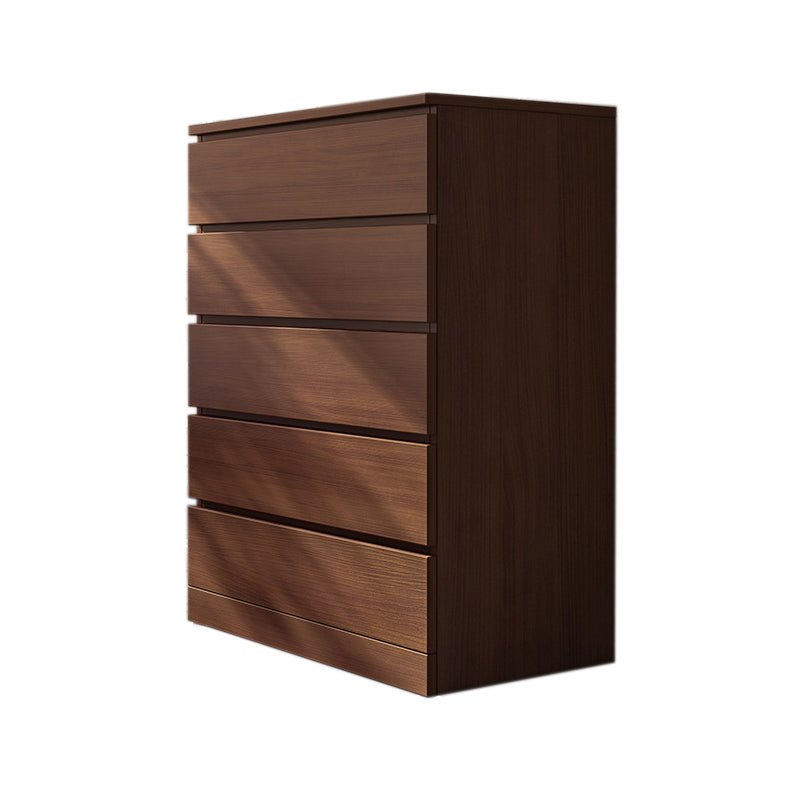 Contemporary Manufactured Wood Accent Chest Rectangle Accent Chest with Drawer 24"L x 16"W x 43"H Nut-Brown 5 Clearhalo 'Cabinets & Chests' 'cabinets_chests' 'furn' 'furn_cabinets_chests' 'Furniture' 'Living Room Furniture' 7374466