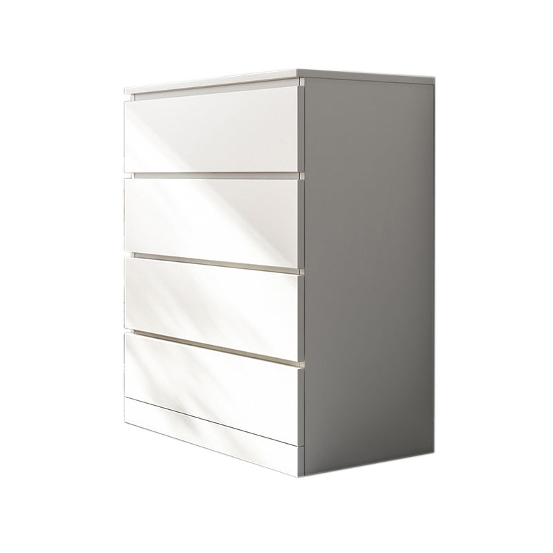 Contemporary Manufactured Wood Accent Chest Rectangle Accent Chest with Drawer 24"L x 16"W x 35"H White 4 Clearhalo 'Cabinets & Chests' 'cabinets_chests' 'furn' 'furn_cabinets_chests' 'Furniture' 'Living Room Furniture' 7374471