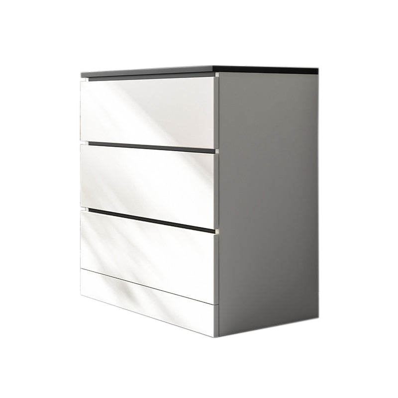 Contemporary Manufactured Wood Accent Chest Rectangle Accent Chest with Drawer 24"L x 16"W x 27"H White-Black 3 Clearhalo 'Cabinets & Chests' 'cabinets_chests' 'furn' 'furn_cabinets_chests' 'Furniture' 'Living Room Furniture' 7374474