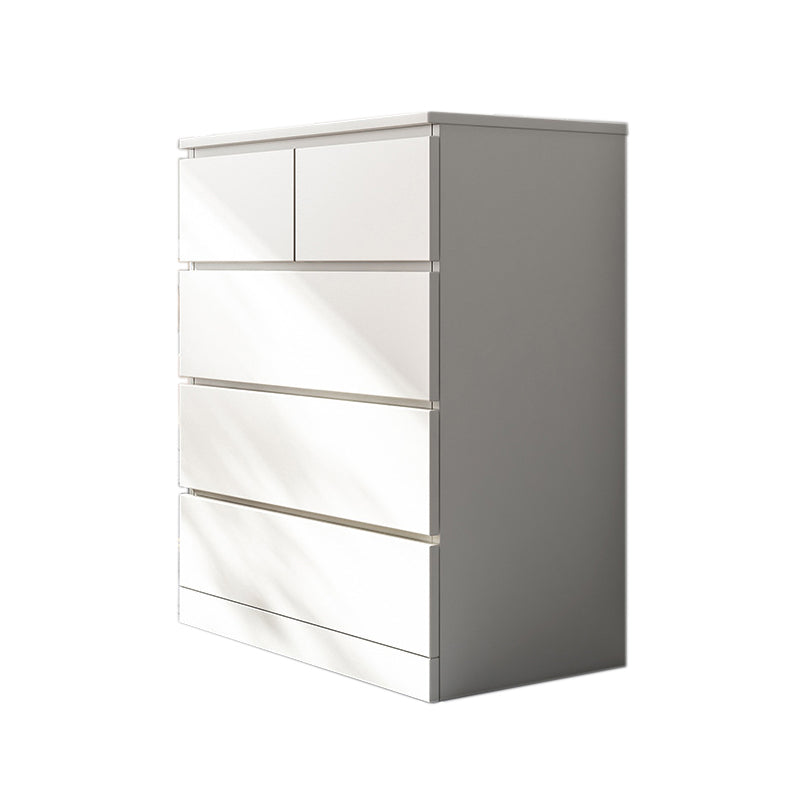 Contemporary Manufactured Wood Accent Chest Rectangle Accent Chest with Drawer 24"L x 16"W x 35"H White 5 Clearhalo 'Cabinets & Chests' 'cabinets_chests' 'furn' 'furn_cabinets_chests' 'Furniture' 'Living Room Furniture' 7374475
