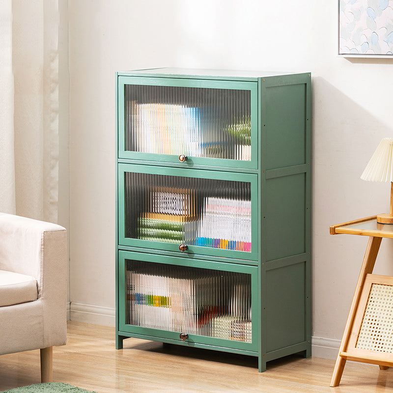 Rectangular Green Cabinet, Modern Standard Accent Cabinet in Green