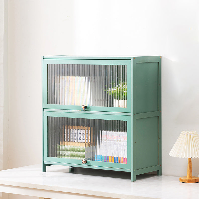 Rectangular Green Cabinet, Modern Standard Accent Cabinet in Green