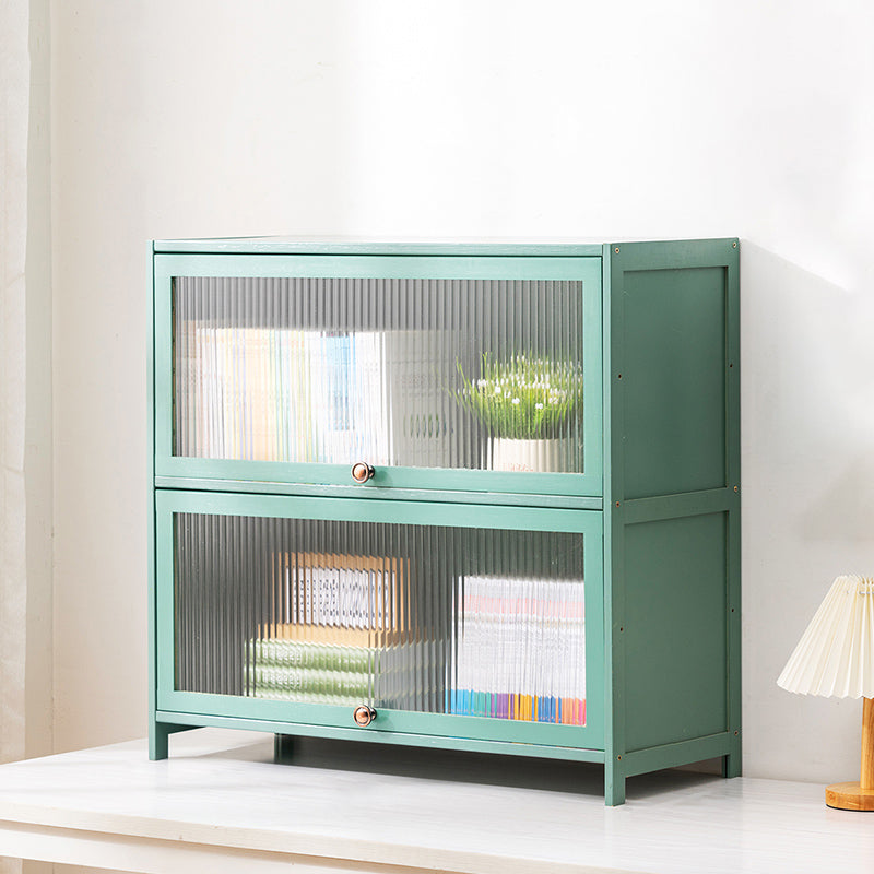 Rectangular Green Cabinet, Modern Standard Accent Cabinet in Green