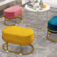 Multi Colors Ottoman Removable Slipcover Upholstered Velvet Ottoman Clearhalo 'furn' 'furn_ottomans_poufs' 'Furniture' 'Living Room Furniture' 'Ottomans & Poufs' 'ottomans_poufs' 7375028