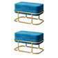 Multi Colors Ottoman Removable Slipcover Upholstered Velvet Ottoman Sky Blue Rectangle 2 Piece Set Clearhalo 'furn' 'furn_ottomans_poufs' 'Furniture' 'Living Room Furniture' 'Ottomans & Poufs' 'ottomans_poufs' 7375055
