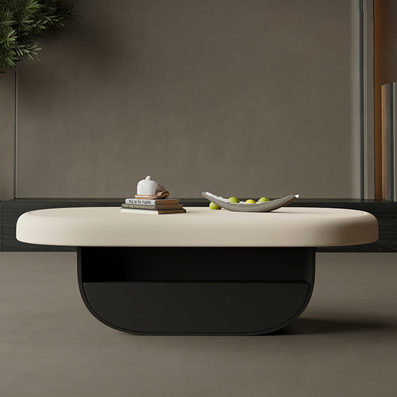 Contemporary Irregular Coffee Table Modern 15.7-In High 1 Single Cocktail Table Clearhalo 'Coffee & Accent Tables' 'Coffee Tables' 'coffee_tables' 'furn' 'furn_coffee_tables' 'Furniture' 'Living Room Furniture' 7375086