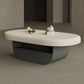 Contemporary Irregular Coffee Table Modern 15.7-In High 1 Single Cocktail Table Clearhalo 'Coffee & Accent Tables' 'Coffee Tables' 'coffee_tables' 'furn' 'furn_coffee_tables' 'Furniture' 'Living Room Furniture' 7375088