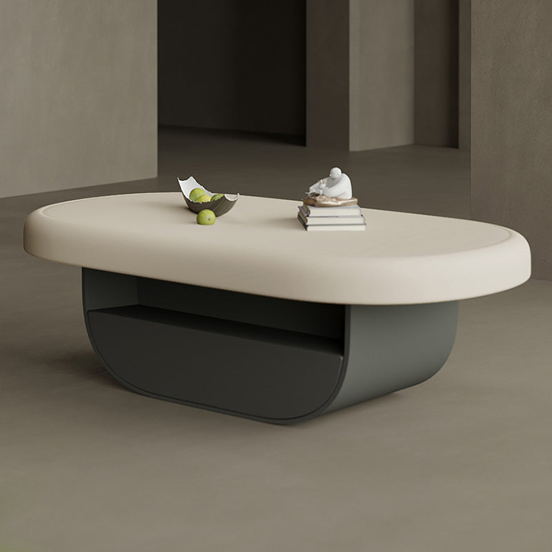 Contemporary Irregular Coffee Table Modern 15.7-In High 1 Single Cocktail Table Clearhalo 'Coffee & Accent Tables' 'Coffee Tables' 'coffee_tables' 'furn' 'furn_coffee_tables' 'Furniture' 'Living Room Furniture' 7375088
