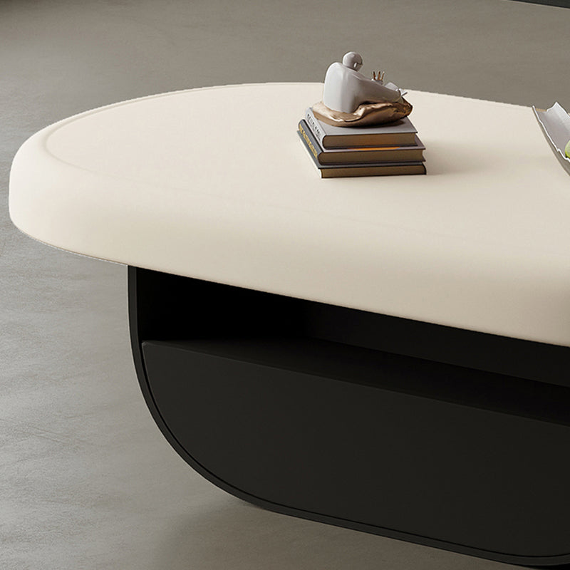 Contemporary Irregular Coffee Table Modern 15.7-In High 1 Single Cocktail Table Clearhalo 'Coffee & Accent Tables' 'Coffee Tables' 'coffee_tables' 'furn' 'furn_coffee_tables' 'Furniture' 'Living Room Furniture' 7375091