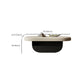 Contemporary Irregular Coffee Table Modern 15.7-In High 1 Single Cocktail Table Clearhalo 'Coffee & Accent Tables' 'Coffee Tables' 'coffee_tables' 'furn' 'furn_coffee_tables' 'Furniture' 'Living Room Furniture' 7375093