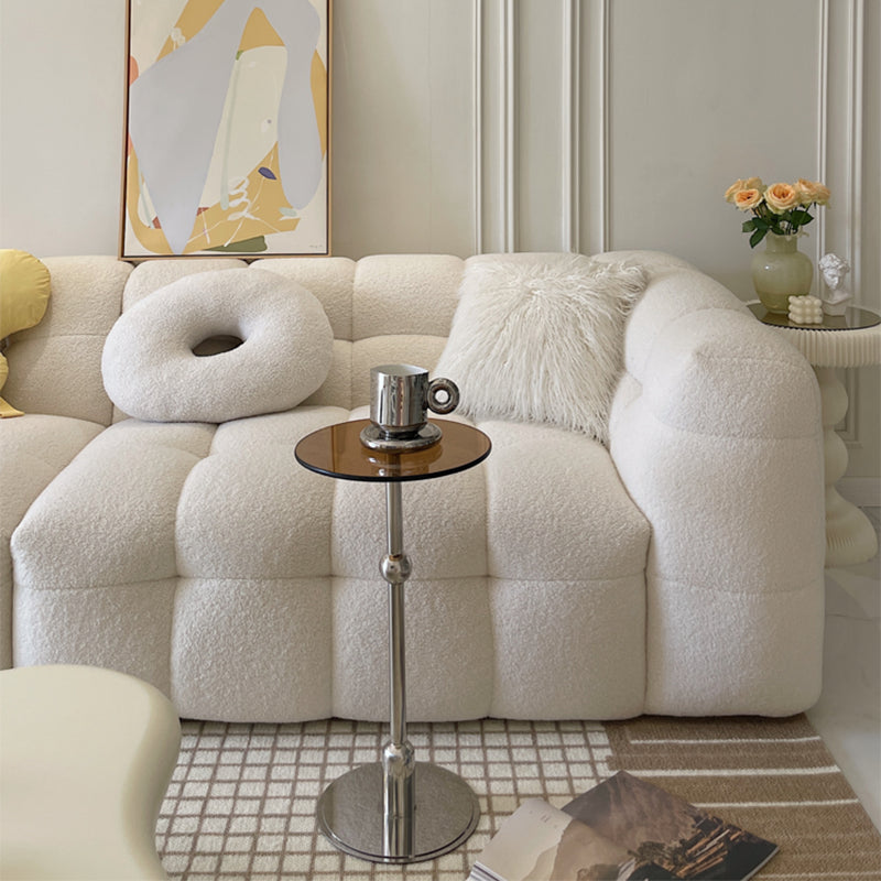 Contemporary Irregular Coffee Table Modern 21.8-In High 1 Single Cocktail Table Clearhalo 'Coffee & Accent Tables' 'Coffee Tables' 'coffee_tables' 'furn' 'furn_coffee_tables' 'Furniture' 'Living Room Furniture' 7375097