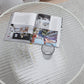 Contemporary Glass Top Coffee Table Round Metal Frame Cocktail Table Clearhalo 'Coffee & Accent Tables' 'Coffee Tables' 'coffee_tables' 'furn' 'furn_coffee_tables' 'Furniture' 'Living Room Furniture' 7375113