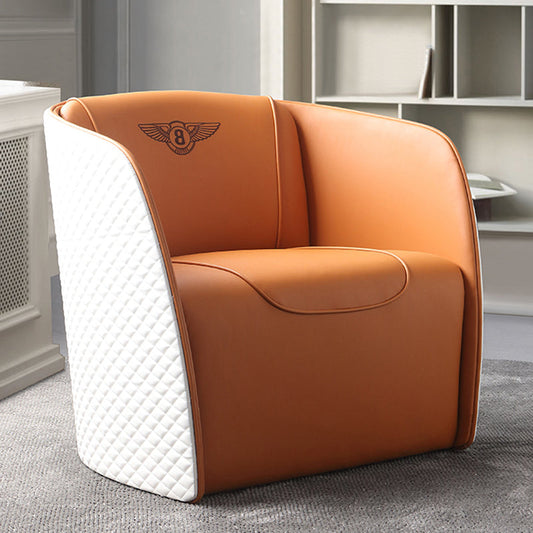 Leather Side Chair Arms included Lounge Chair for Living Room Clearhalo 'Accent Chairs' 'accent_chairs' 'Chairs & Seating' 'furn' 'furn_accent_chairs' 'Furniture' 'Living Room Furniture' 7375192