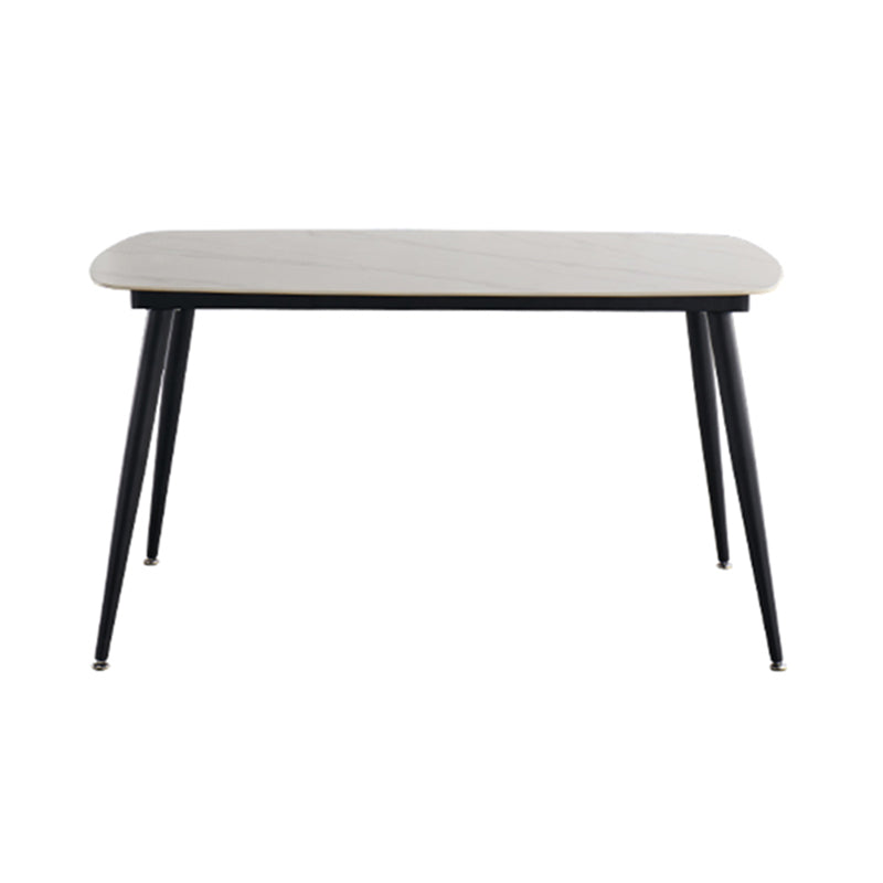 Mattes Finish Stone Esstisch Set für zu Hause 02.05.7 PCs Modernes Dinette Set