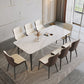 Ensemble de table à manger rectangle 1/5/7 PCS White Dinette Set pour la maison