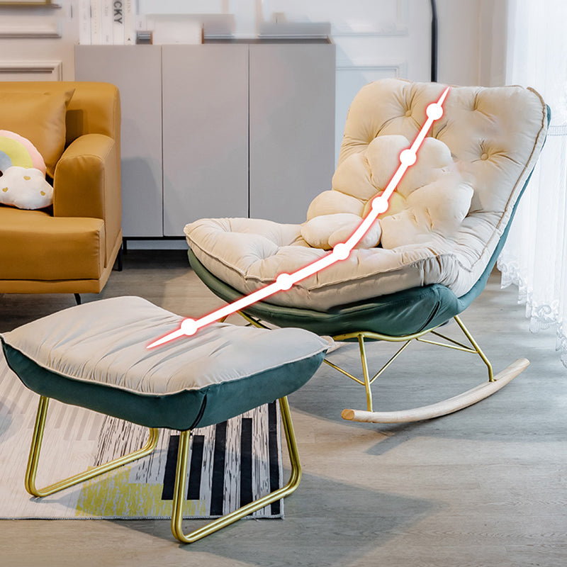 Simple Style Light Luxury Lazy Sofa Chair Chaise Lounge Living Room Rocking Chair
