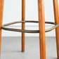 Modern Style Bar Stool Leather Backrest Bar Stools with Wooden Base Clearhalo 'Bar Furniture' 'Bar Stools' 'bar_stools' 'furn' 'furn_bar_stools' 'Furniture' 'Kitchen & Dining Furniture' 7376297
