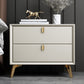 2 cajones Mesa de acento Nightsand Mesa nocturna contemporánea para el hogar