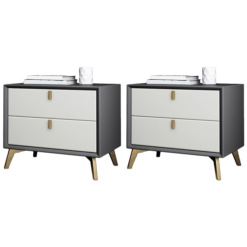 2 Schubladen Akzenttisch Nachttisch zeitgenössischer Nachttisch für Zuhause