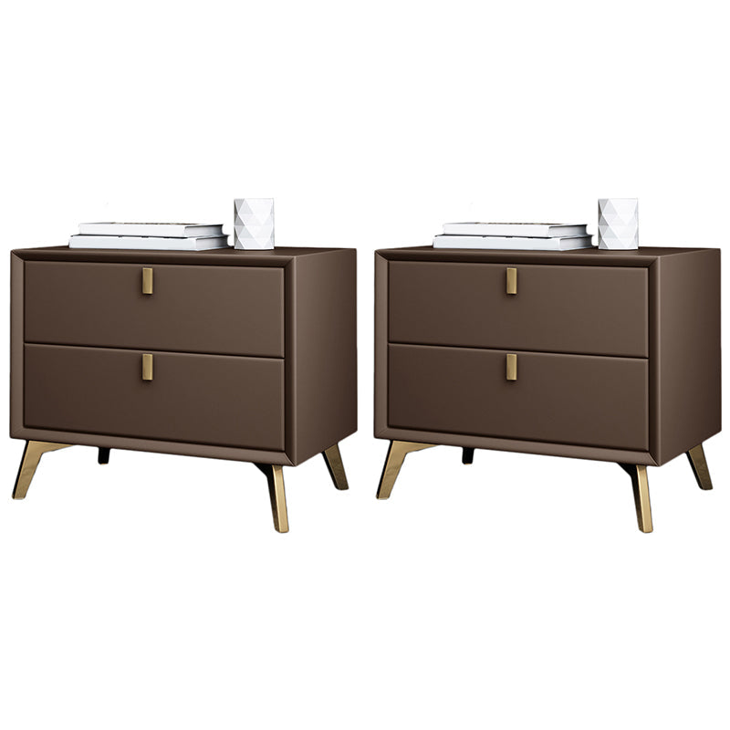 2 Schubladen Akzenttisch Nachttisch zeitgenössischer Nachttisch für Zuhause