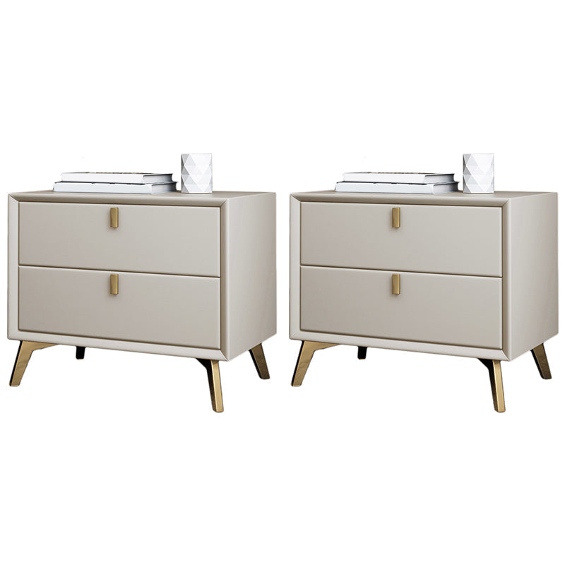 2 Schubladen Akzenttisch Nachttisch zeitgenössischer Nachttisch für Zuhause